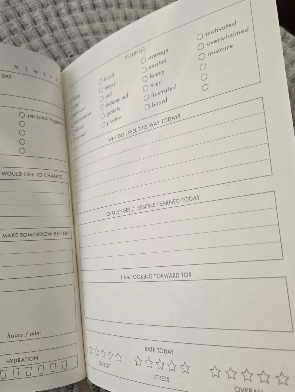 Caliber Wellness Journal - Be Kind To Yourself With Satin Ribbon Marker